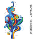 abstract wave design   vector