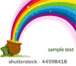 st patrick's background rainbow ...
