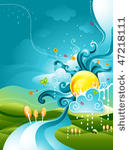 abstract nature design   vector