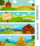 farm banners   vector