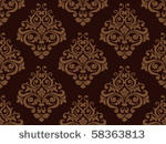 seamless damask pattern   vector