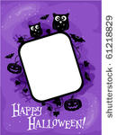 halloween themed frame...
