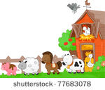 illustration of farm animals...