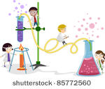 illustration of kids playing in ...
