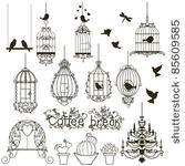 vintage birds and birdcages...