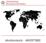 editable world map with...