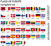 flags of europe  complete set ...