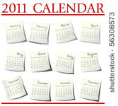 calendar for 2011 on paper...
