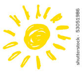 vector illustration of sun.