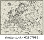 vector historical map of europe ...