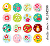 pretty flower sticker