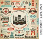 collection of christmas design...