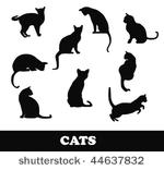 cats silhouette