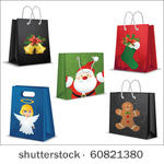 christmas shopping bags