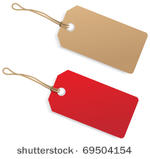 blank price tag