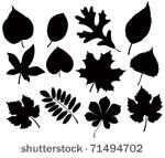 leaf silhouettes