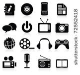 multimedia icon. vector