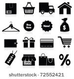 shopping icon. vector