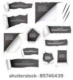 torn paper set