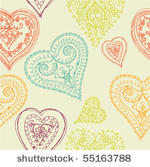 hearts seamless pattern