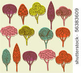 tree seamless pattern