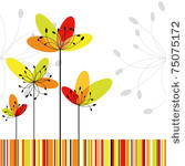 springtime greeting card...
