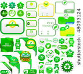 set of eco friendly  natural...