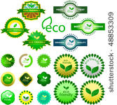 set of eco friendly  natural...