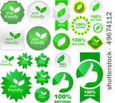 set of eco friendly  natural...