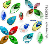 vector set of sale banner and...