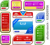 vector banner set for sale....