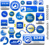 sale shopping labels and tags....