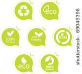 set of eco friendly  natural...