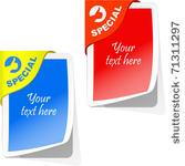 sticker. vector template for...