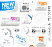 set of sale banner. vector...