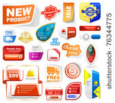 various sale design elements....