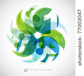 numbers. abstract illustration  ...