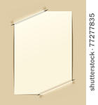 retro frame on paper background