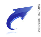 blue arrow icon