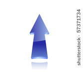blue arrow icon