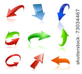 arrow icon set. vector