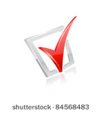 vector red checkmark.