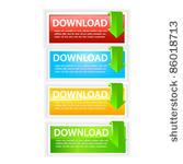download buttons. vector
