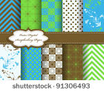 set flower vector paper for...