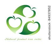 natural product icon vector