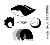horse symbol vector