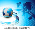 internet background with earth