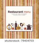 vector. restaurant menu design