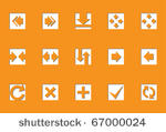 arrows   die cut series icons...