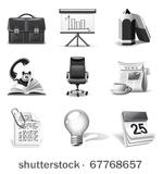 business icons   b w series